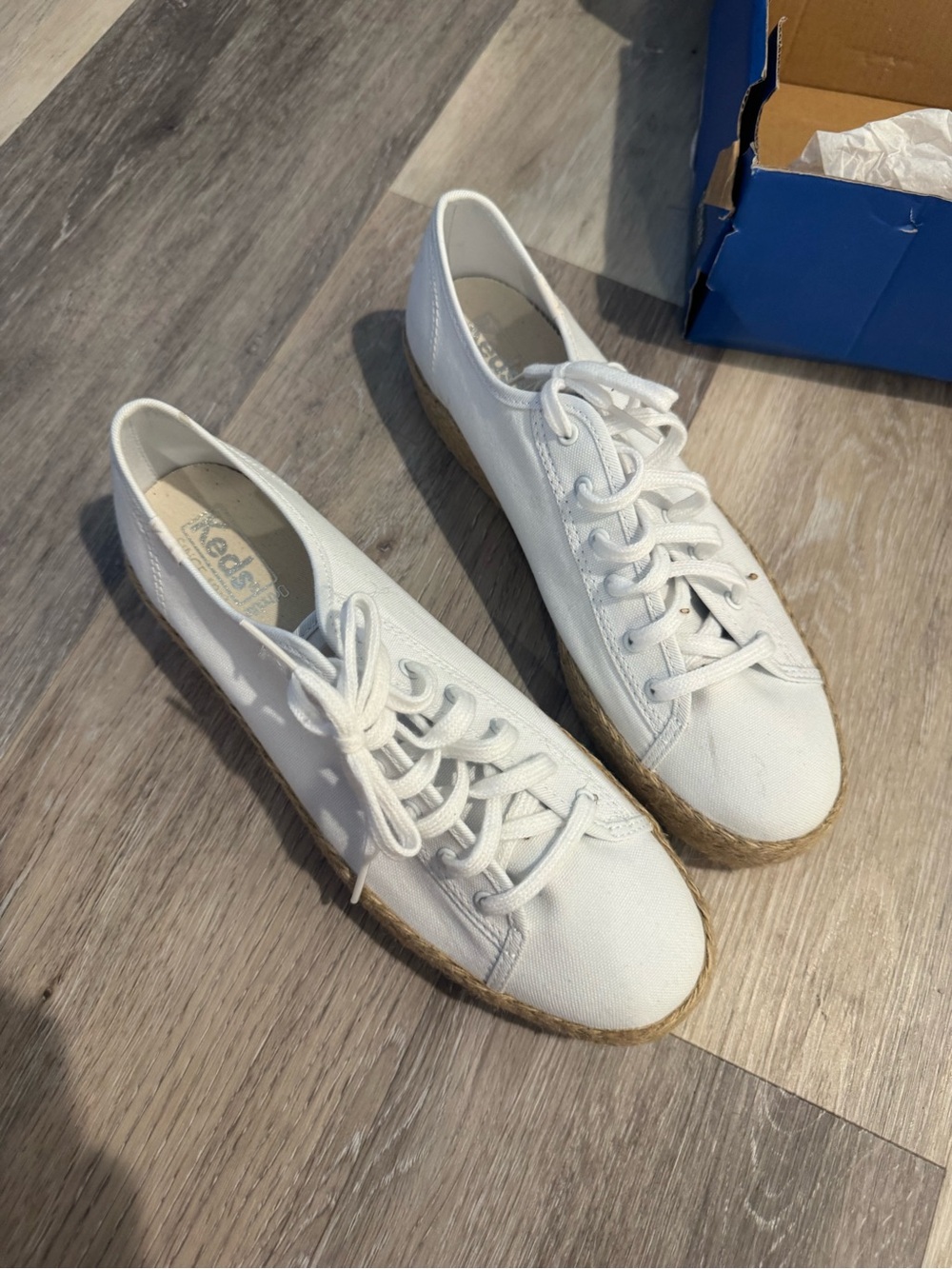 Keds triple kick jute white Ortholite sneakers